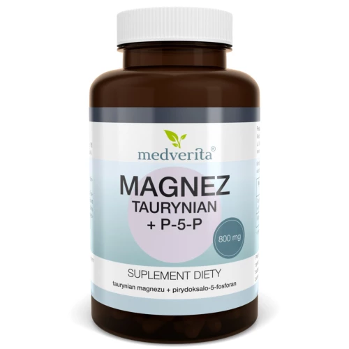 Medverita - Magnez taurynian + P-5-P - 50 kapsułek Medverita - Magnez taurynian + P-5-P - 50 kapsułek